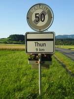 (134'635) - Ortsende von Reutigen + Ende der H�chstgeschwindigkeit am 2.