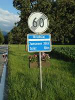 (134'642) - Ortsende von Reutigen + Ende der H�chstgeschwindigkeit am 2.