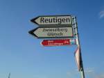 (134'633) - Wegweiser nach Reutigen + Zwieselberg Gl�tsch am 2.