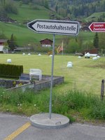 (170'383) - Wegweiser - Postautohaltestelle - am 7.