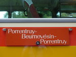 (175'362) - PostAuto-Routentafel - Porrentruy-Beurnev�sin-Porrentruy - am 2.
