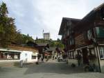 (147'385) Dorfstrasse in Gstaad mit Hotel Palace am 28.