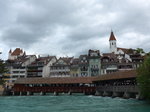 (171'531) - Altstadt mit Aare, Br�cke, Schloss und Stadtkirche am 30.
