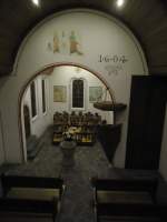 (135'357) - Im Inneren des Kirchleins im Swiss Vapeur Parc von Le Bouveret am 31.