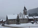 (189'003) - Die Kirche in Morgins am 3.