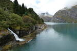 (280'131) - Der Zervreila-Stausee am 9.