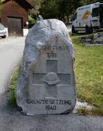 (267'773) - Gedenkstein f�r die Grenzbesetzung 1940 am 6.