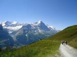 (134'695) - Aussicht vom Bachl�ger bei Grindelwald am 3.