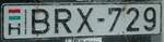 (242'133) - Autonummer aus Ungarn - BRX-729 - am 5.