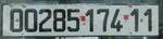 (242'147) - Autonummer aus Algerien - 00285 174 11 - am 5.