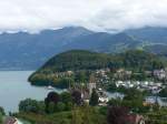 (154'424) - Schloss und Bucht in Spiez am 24.