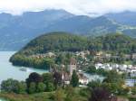 (154'426) - Schloss und Bucht in Spiez am 24.