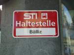 (128'127) - STI-Haltestelle - Thun, B�lliz - am 31.