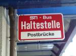 (128'128) - STI-Haltestelle - Thun, Postbr�cke - am 31.
