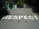(129'610) - Schriftzug  Respect  am 11.