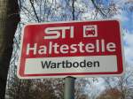 (136'751) - STI-Haltestelle - Thun, Wartboden - am 20.