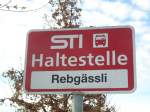 (136'766) - STI-Haltestelle - Thun, Rebg�ssli - am 20.