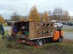 (142'198) - Ein Lieferwagen voll mit Huskys - BE 642'514 - Fiat am 11.
