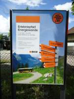 (144'764) - Plakat der BKW zum Erlebnispfad Energiewende am 28.