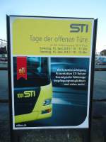 (144'831) - Plakat zum Tage der offenen T�re der STI am 7.
