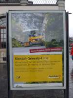 (152'027) - Plakat f�r die Kiental-Griesalp-Linie am 2.