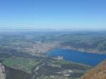 (155'833) - Aussicht vom Niesen auf Thun und den Thunersee am 19.