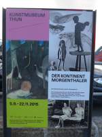(164'547) - Plakat f�r die Ausstellung  Morgenthaler  im Kunstmuseum Thun am 9.