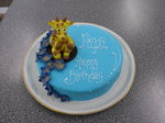 (169'212) - Geburtstagstorte aus Marzipan mit Giraffe am 9.