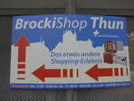 (185'753) - Werbetafel f�r den BrockiShop am 2.