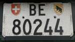 (282'686) - Schweizer Autonummer - BE 80'244 - am 1.