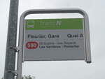 (226'841) - transN-Haltestelle - Fleurier, Gare - am 1.