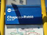 (134'974) - TRN-Haltestelle - La Chaux-de-Fonds, Chapeau-Rabl� - am 11.