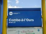 (135'006) - TRN-Haltestelle - La Chaux-de-Fonds, Combe-�-l'Ours - am 11.