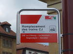 (181'059) - CJ-Haltestelle - La Chaux-de-Fonds, Gare - am 12.