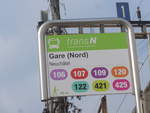 (223'996) - transN-Haltestelle - Neuch�tel, Gare (Nord) - am 7. M�rz 2021