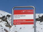 (224'544) - MGB-Haltestelle - Andermatt, Bahnhofplatz am 28.