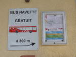 (214'916) - Info Bus Navette Leysin am 29. Februar 2020 beim Bahnhof Leysin Village