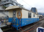 (170'179) - MOB-Gep�ckwagen - Nr. BD 33 - am 18. April 2016 im Bahnhof Montreux