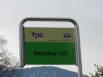 (158'153) - TPC-Haltestelle - Monthey, CFF - am 2.