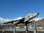 (243'761) - Schweizer Luftwaffe - Hawker Hunter F.58 J 4100 - am 11. Dezember 2022 in Sion, Airport
