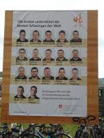 (146'872) - Plakat mit Spitzenschwingern am 1. September 2013 am Eidg. Schwing- und Aelplerfest in Burgdorf